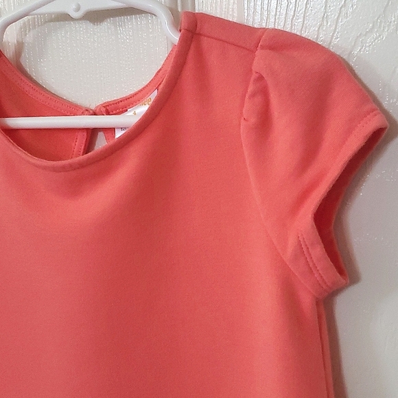 NWT Gymboree Peachish Short Sleeve Quilted Bottom Dress Little Girls Size 4 - Picture 4 of 8